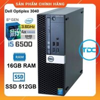 Case máy tính Dell Optiplex 3040 SFF core i5 6500 ram 16Gb SSD 512Gb. quà Tặng. Bảo hành 12 tháng. Hàng Nhập Khẩu