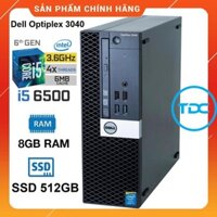 Case máy tính Dell Optiplex 7040 SFF core i5 6500 Ram DDR4 8Gb SSD 512Gb. quà Tặng. Bảo hành 12 tháng. Hàng Nhập Khẩu