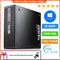 Case máy tính đồng bộ HP ProDesk 400G3 SFF, cpu core i5-6500, ram 8GB, SSD 240GB Tặng USB thu Wifi