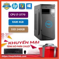 Case máy tính đồng bộ MAX PC CPU Core i7 3770 Ram 4GB SSD240GB+ Qùa tặng bộ phím chuột, bàn di chuột