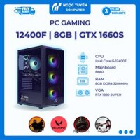 Case máy tính i5-12400F, B760M, Ram 16GB, GTX 1660 Super 6GB
