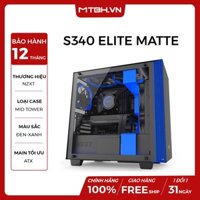 CASE NZXT S340 ELITE MATTE MID TOWER BLACK/BLUE NEW