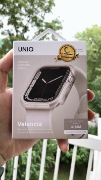 Case Ốp Apple Watch UNIQ Valencia 4041mm dành cho Apple Watch Series 4,5,6,7, SE- Hàng chính hãng - Starlight