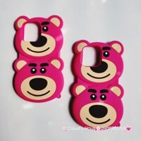 Case Ốp điện thoại iPhone Gấu dâu Lotso 2 mặt gấu dâu Su dẻo Chống Shock iPhone 11/12/13/14/Pro/Promax