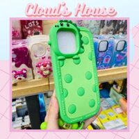 Case Ốp điện thoại iPhone Su dẻo Khủng long Kèm Dây đeo điện thoại iPhone 11/12/13/14/Plus/Pro/Promax