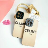 Case Ốp điện thoại iPhone Celine nhám da sọc iPhone 11/12/13/14/Plus/Pro/Promax
