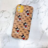 Case Ốp điện thoại iPhone MICKEY GUCCI Bóng trơn Form vuông iPhone 7/8/X/Xs/11/12/Plus/Max/Pro/Promax