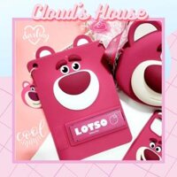Case Ốp iPad Gấu dâu Lotso Su dẻo Chống dựng Chính hãng Disney iPad 9.7/10.2/10.9/11inch