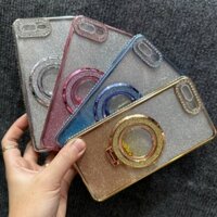Case ốp lưng iPhone 7plus 8plus dẻo kim tuyến đính đá sáng đẹp sang trọng bảo vệ camera có kệ dựng