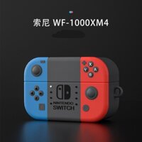 Case Silicon cho Sony WF-1000XM4 hình máy game Nintendo Switch kèm móc treo