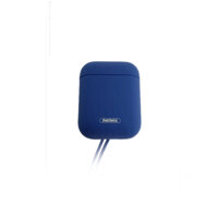 Case silicon Remax RC-A6 cho tai nghe Airplus bản 2019, Airpod kèm cáp sạc - Hàng nhập khẩu - Xanh dương