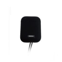 Case silicon Remax RC-A6 cho tai nghe Airplus bản 2019, Airpod kèm cáp sạc - Hàng nhập khẩu - Đen