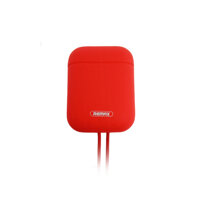Case silicon Remax RC-A6 cho tai nghe Airplus bản 2019, Airpod kèm cáp sạc - Hàng nhập khẩu - Đỏ