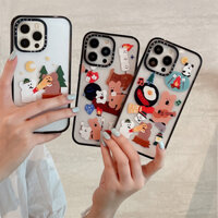 [Case TIFY] iPhone 15 14 Pro Max Ốp điện thoại hình gấu dễ thương cho iPhone 13 12 Pro Max Ốp điện thoại PC cứng iPhone 11 Ốp điện thoại chống sốc chất lượng cao cho iPhone 15 Ốp điện thoại trong suốt