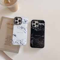 [Case TIFY] iPhone 15 14 Pro Max Vỏ đá cẩm thạch trắng đen cho iPhone 13 12 Pro Max Ốp điện thoại PC cứng iPhone 14 15 Plus Vỏ chống sốc trong suốt chất lượng cao iPhone 11