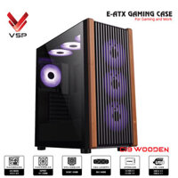 Case VSP E-ATX Gaming C19 Wooden – Black