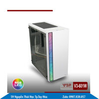 Case VSP V3-601W – Màu Trắng Led | Vi Tính Hoàng Vũ