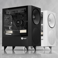 Case VSP X09 (Speak ) Case mATX, Mặt trước lưới, hông cửa kính cường lực