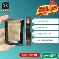 Case Zippo Chính hãng (H02) Cao cấp, Đẹp, Độc, Giá rẻ Chất liệu Đồng thau (Không Bao Gồm Nhiên Liệu)