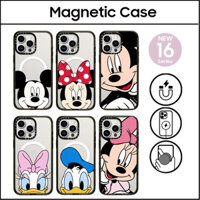 Caseti Chuột Mickey Minnie Donald Vịt Daisy Nhựa Cứng Acrylic Ốp Lưng Cho iPhone 16 11 12 13 14 15 Plus Pro Max Vỏ