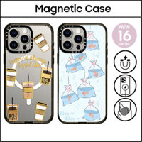 Caseti Cốc Cà Phê Cá Vàng Nhựa Cứng Acrylic Ốp Lưng Cho iPhone 16 11 12 13 14 15 Plus Pro Max Vỏ