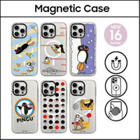 Caseti Hoạt Hình PINGU Chim Cánh Cụt Nhựa Acrylic Ốp Lưng Cho iPhone 16 11 12 13 14 15 Plus Pro Max Vỏ