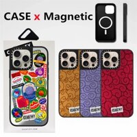 Casetifg Devil Fruits Nhãn Dán Gương Sạc Từ Tính Vỏ Điện Thoại Cho IPhone 12 13 14 15 16 Pro Max Plus Silicon Mềm Phông Chữ Bên Vỏ Chống Sốc Vỏ PC Cứng