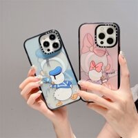 Casetifg Ốp Điện Thoại Từ Tính Chống Sốc Vịt Donald Dễ Thương Cho IPhone 16 15 14 13 12 11 Pro Max Plus Vỏ Sạc Không Dây Silicon Bên Silicon Chống Rơi Vỏ