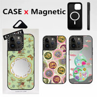 Casetifg Tử Cấm Phong Cách Thành Phố Gương Sạc Từ Tính Ốp lưng iPhone 12 13 14 15 16 Pro Max Plus Silicon Mềm Phông Chữ Bên Chống Sốc Vỏ PC Cứng Ốp Lưng