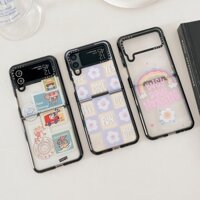 Casetify clear phone case cho samsung galaxy z flip 3 4 5, tpu soft cover