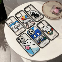 Casetify iPhone 15 14 Pro Max Nhãn dán chó bóng bay dễ thương Vỏ từ tính chất lượng cao cho iPhone 13 12 Pro Max Ốp điện thoại PC cứng iPhone 14 15 Plus Vỏ chống sốc trong suốt