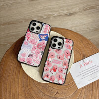 Casetify [Loppy Ruby Beaver] Ốp lưng Acrylic tăng cường 2,5 mới cho IPhone 15 Pro MAX 12 13 14 15 Plus Thương hiệu thời trang Phim hoạt hình trong suốt Vỏ chống va đập Vỏ mềm điện thoại