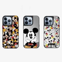 Casetify Ốp Điện Thoại Nhựa PC Cứng Mạ Gương In Hình Mickey Minnie Disney Cho For iPhone 7 8 Plus X XS XR 11 12 13 Pro Max