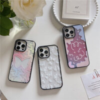 Casetify [Phantom Line Butterfly] Ốp lưng Acrylic tăng cường 2,5 mới cho IPhone 15 Pro MAX 12 13 14 15 Plus Thương hiệu thời trang Phim hoạt hình trong suốt Vỏ chống va đập Vỏ mềm điện thoại