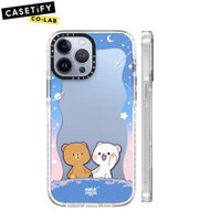 Casetify Sữa Mocha Ngôi Sao Dễ Thương Gấu Ốp lưng Acrylic Cứng Cho iphone 16 11 12 13 14 15 Plus Pro Max Ốp Lưng Hoạt Hình Dễ Thương