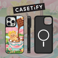 Casetify Từ Tính Dễ Thương Gấu Bơ Socola Bánh rán Gương Mặt Ốp Lưng Điện Thoại Cho iPhone 16 Pro Max 15 Plus 14 ProMax 13 12Pro 11 Ốp Lưng Bảo Vệ Cứng