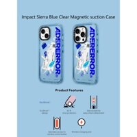 Casetify X Ader Sticker Sierra Blue Hút Từ Tính Cứng Acrylic Ốp Lưng Cho Apple IPhone 12 13 14 15 16 Pro Max Plus Có Hộp
