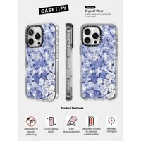 Casetify X Blooming Case Impact Clear Magnetic Hút Case cho iPhone 16 / 15 / 14 / 13 Pro Max | Mặt sau Acrylic bảo vệ quân sự với bao bì cao cấp