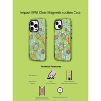 Casetify X Bơi Trong Nước KIWI Ốp Lưng Acrylic Cứng Hút Từ Tính Cho Apple IPhone 12 13 14 15 16 Pro Max Plus Có Hộp