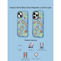 Casetify X Bơi Trong Nước Sierra Xanh Hút Từ Tính Cứng Acrylic Ốp Lưng Cho Apple IPhone 12 13 14 15 16 Pro Max Plus Có Hộp
