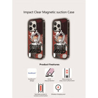 Casetify X Chainsaw Man Power Case Hút Từ Tính Cứng Acrylic Ốp Lưng Cho Apple IPhone 12 13 14 15 16 Pro Max Plus Có Hộp