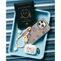 Casetify X Chiikawa Du Lịch Visa Tem Ốp Lưng Hút Từ Tính Đen & Bạc Gương IPhone IPhone 16 15 14 13 12 Pro Max Plus Ốp Lưng Cứng Có Hộp Khắc logo