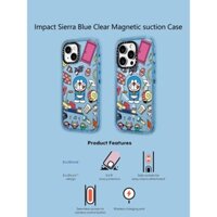 Casetify X Doremon Bí Mật Tiện Ích Ốp Lưng Sierra Xanh Hút Từ Tính Cứng Acrylic Ốp Lưng Cho Apple IPhone 12 13 14 15 16 Pro Max Plus Có Hộp