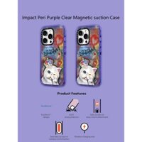 Casetify X Dream Case Peri Tím Hút Từ Tính Cứng Acrylic Ốp Lưng Cho Apple IPhone 12 13 14 15 16 Pro Max Plus Có Hộp