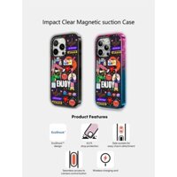 Casetify X Enjoy World Hút Từ Tính Cứng Acrylic Ốp Lưng Cho Apple IPhone 12 13 14 15 16 Pro Max Plus Có Hộp