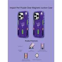 Casetify X Evangelion Test Type-01 Peri Tím Hút Từ Tính Cứng Acrylic Ốp Lưng Cho Apple IPhone 12 13 14 15 16 Pro Max Plus Có Hộp