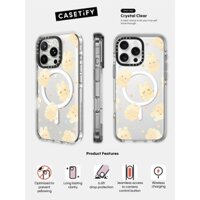 Casetify X Happy Bunny Case Impact Clear Magnetic Hút Case cho iPhone 16 / 15 / 14 / 13 Pro Max | Mặt sau Acrylic bảo vệ quân sự với bao bì cao cấp