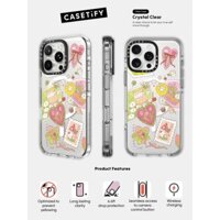 Casetify X Happy Day Case Impact Clear Magnetic Hút Case cho iPhone 16 / 15 / 14 / 13 Pro Max | Mặt sau Acrylic bảo vệ quân sự với bao bì cao cấp