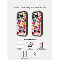 Casetify X Hello Kitty Kỷ niệm 50 năm - Ốp lưng Acrylic cứng hút từ tính cho Apple IPhone 12 13 14 15 16 Pro Max Plus có hộp