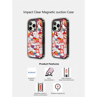 Casetify X Hello Kitty Miếng Dán Ốp Lưng Acrylic Cứng Hút Từ Tính Cho Apple IPhone 12 13 14 15 16 Pro Max Plus Có Hộp